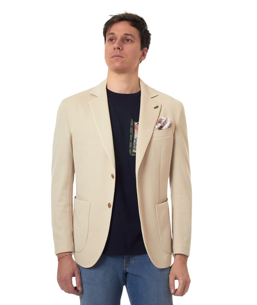 Bob Jacket Lord in Fabric Operated LORD410 T410 Beige Sand