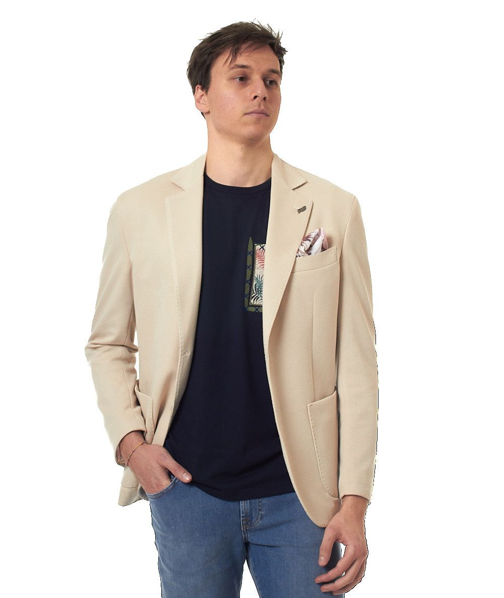 Bob Jacket Lord in Fabric Operated LORD410 T410 Beige Sand