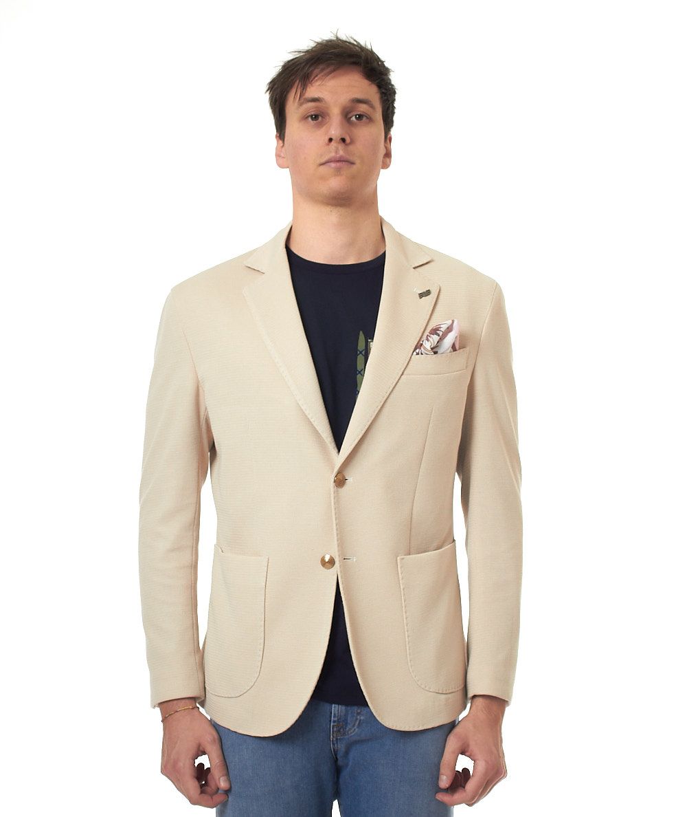 Bob Jacket Lord in Fabric Operated LORD410 T410 Beige Sand