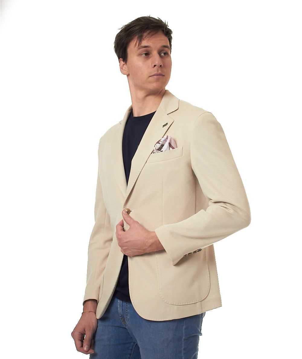 Bob Jacket Lord in Fabric Operated LORD410 T410 Beige Sand
