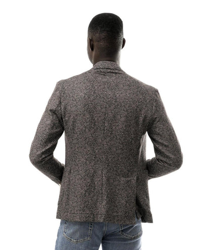 Bob Giacca Monopetto in Fantasia LIGHT193 Blu Marrone