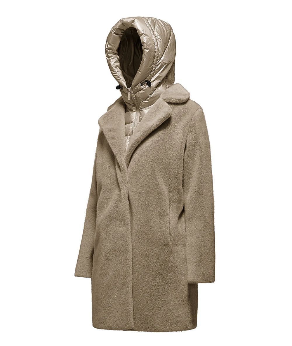 Bomboogie Cappotto Lungo Odessa Effetto Pelliccia CW6570-SFB5 Beige