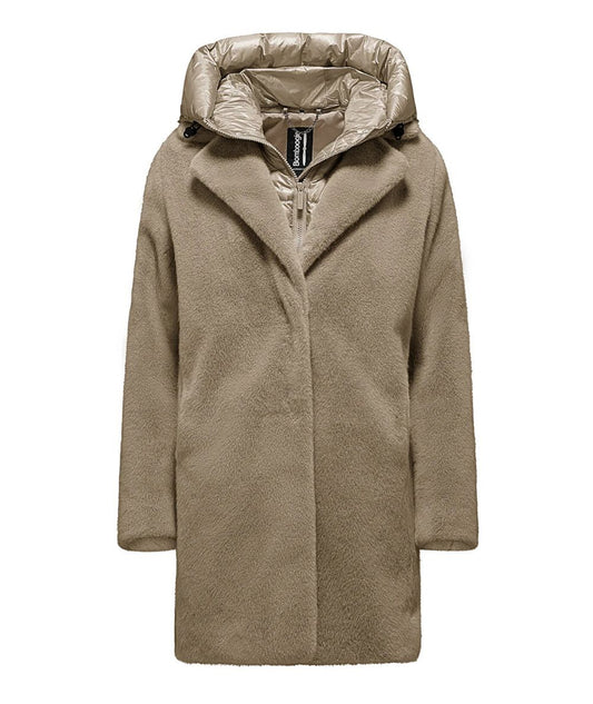 Bomboogie Cappotto Lungo Odessa Effetto Pelliccia CW6570-SFB5 Beige