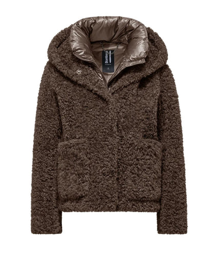 Bomboogie Cappotto Corto Effetto Sherpa GW9191 SFC6 Marrone