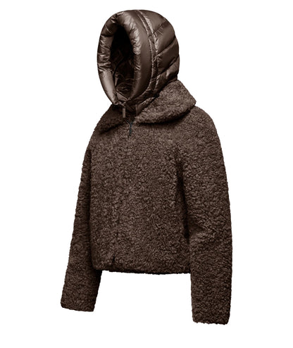 Bomboogie Cappotto Corto in Faux Sherpa JW8196-SFC5 Marrone