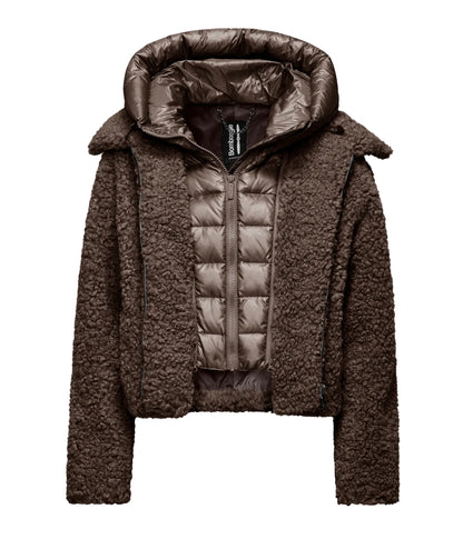Bomboogie Cappotto Corto in Faux Sherpa JW8196-SFC5 Marrone