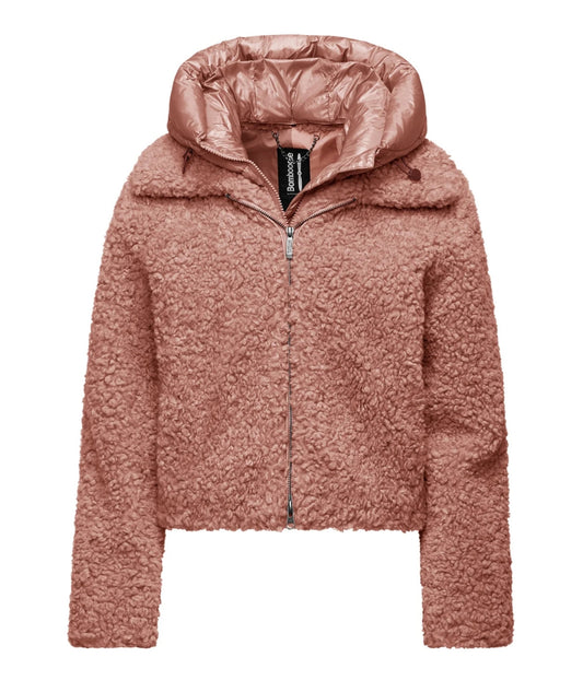 Bomboogie Cappotto Corto in Faux Sherpa JW8196-SFC5 Rosa