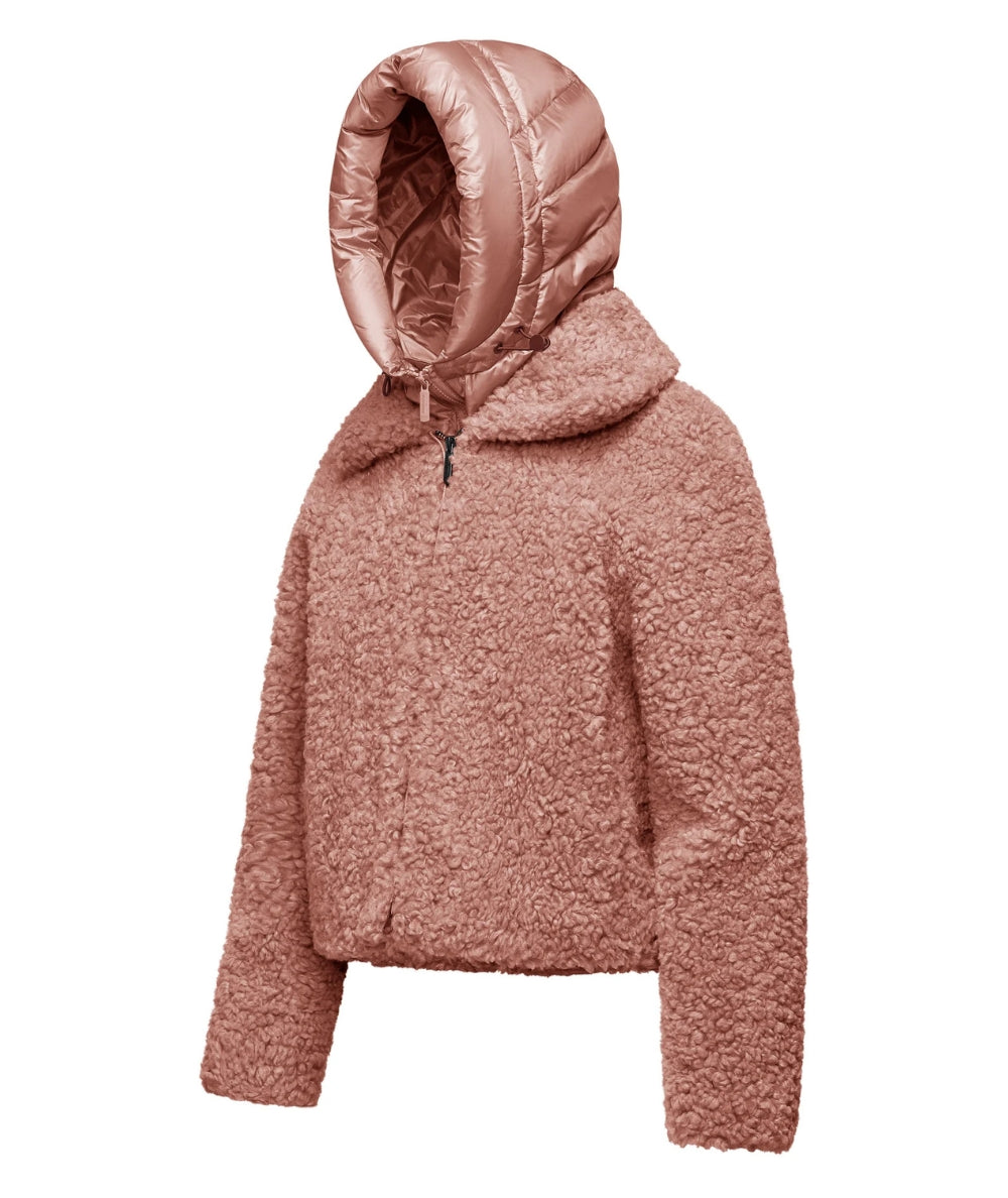 Bomboogie Cappotto Corto in Faux Sherpa JW8196-SFC5 Rosa