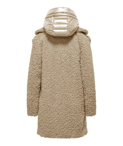 Bomboogie Cappotto Lungo Effetto Sherpa  CW6570-SFC5 Beige