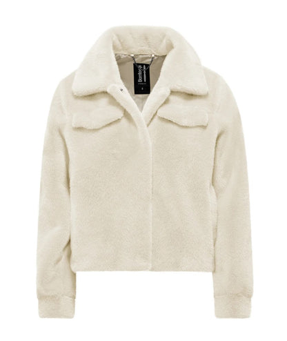 Bomboogie Giacca Corta in Eco Pelliccia JW8683 FSB6 Bianco