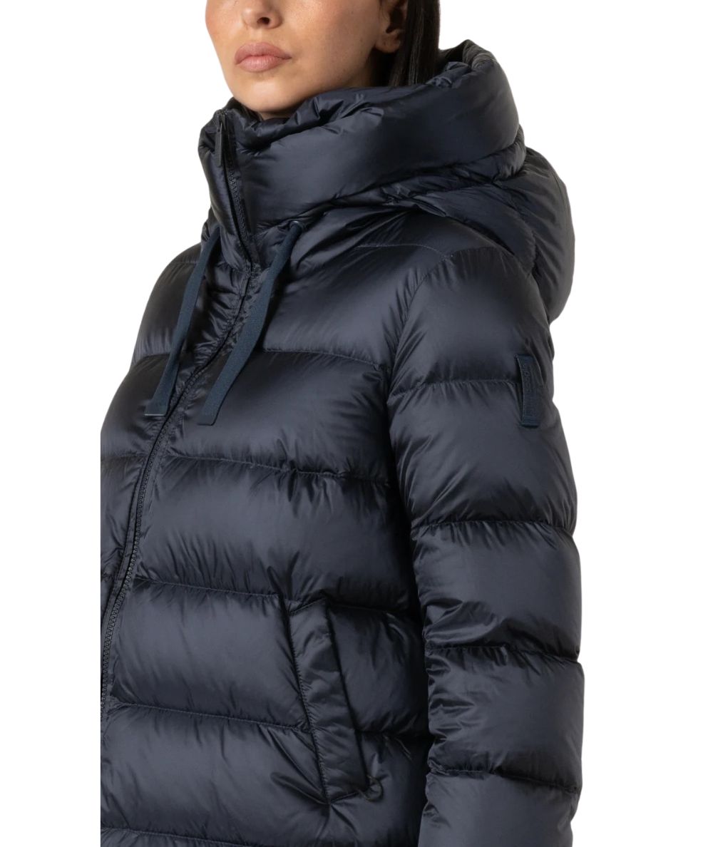 Bomboogie Piumino Corto con Cappuccio GW6012 Rome Blu Scuro