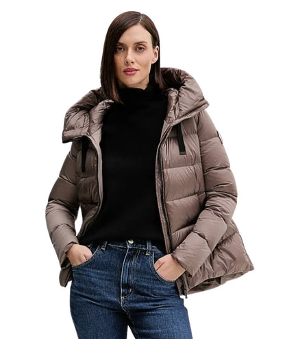 Bomboogie Piumino con Cappuccio GW6012-DLC5 Marrone Taupe