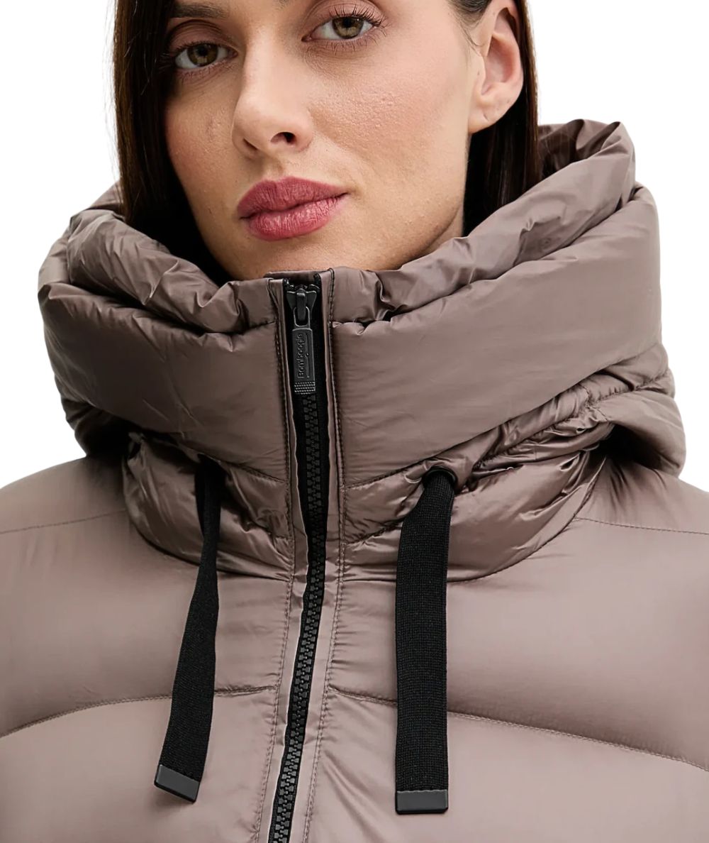 Bomboogie Piumino con Cappuccio GW6012-DLC5 Marrone Taupe