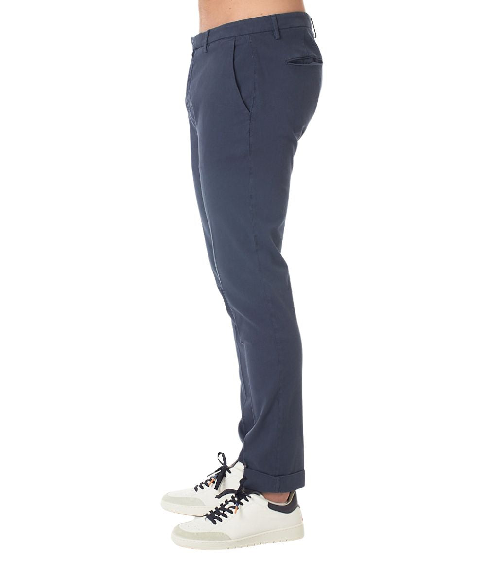Briglia Pantaloni Chino in Cotone Operato BG03 325045 00091 Blu Oltremare