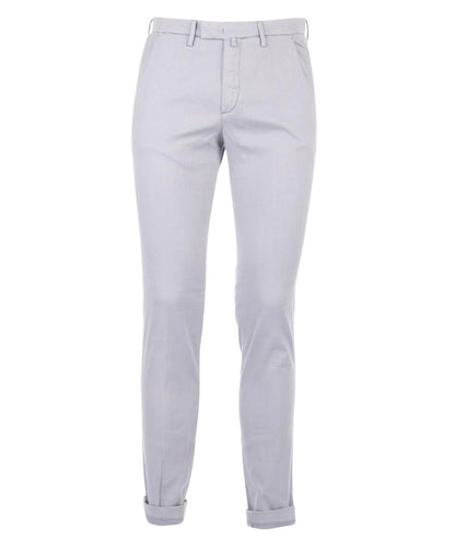 Briglia Pantaloni Chino Tessuto Operato BG03/324015 Azzurro Polveroso