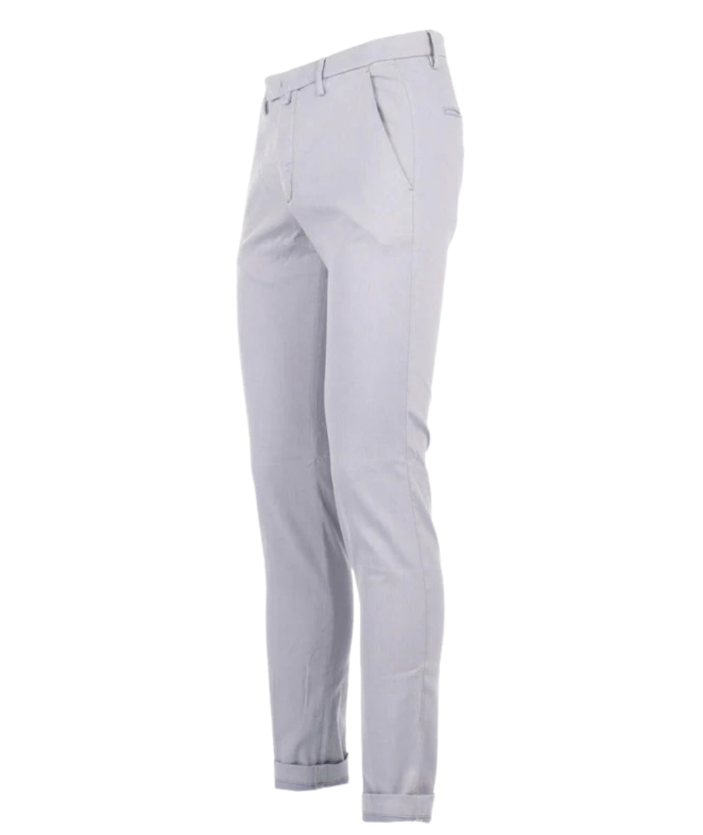 Briglia Pantaloni Chino Tessuto Operato BG03/324015 Azzurro Polveroso