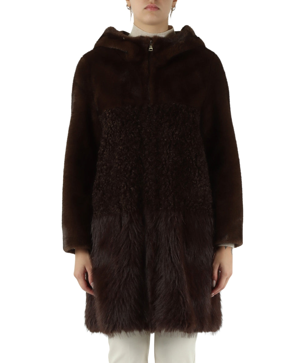 Bully Cappotto Eco Pelliccia 7244 Marrone