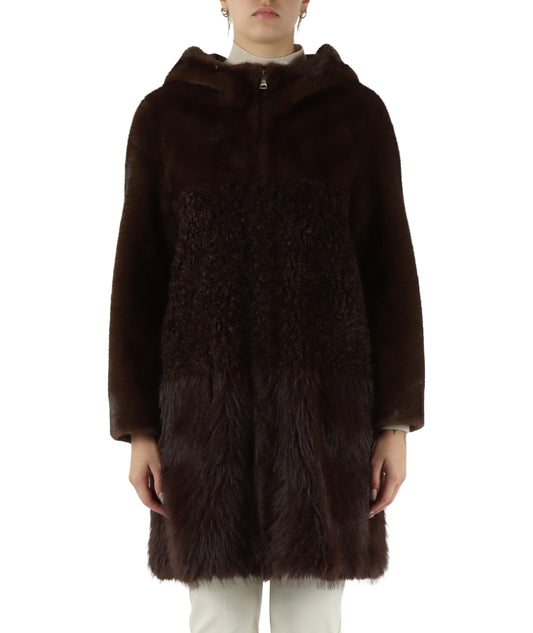 Bully Cappotto Eco Pelliccia 7244 Marrone
