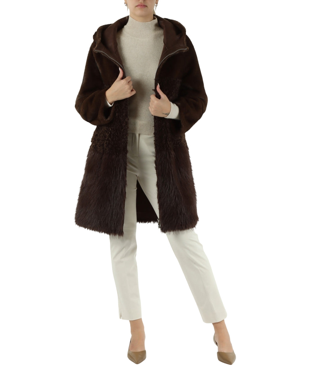 Bully Cappotto Eco Pelliccia 7244 Marrone