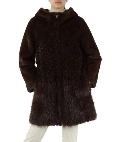 Bully Cappotto Eco Pelliccia 7244 Marrone