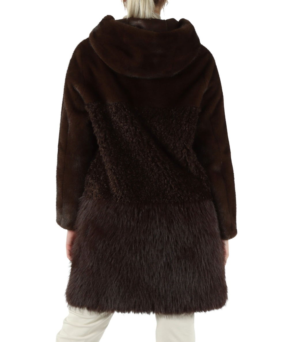 Bully Cappotto Eco Pelliccia 7244 Marrone