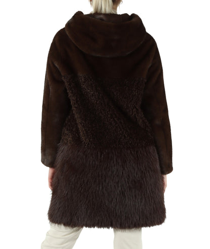 Bully Cappotto Eco Pelliccia 7244 Marrone