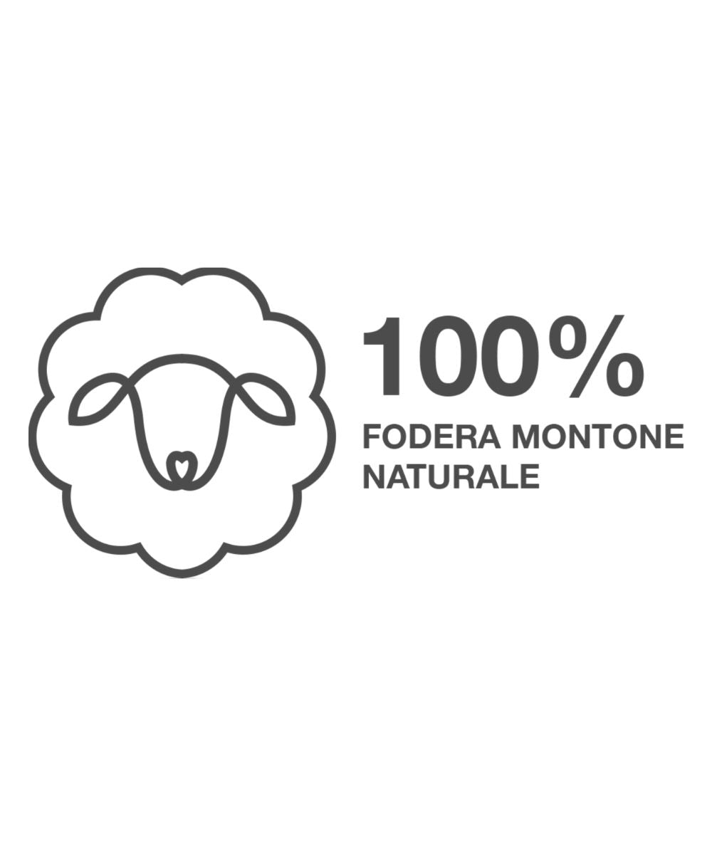 Colors of California Stivale Platform in Suede e Montone HC.SHEARPLA2 Grigio Taupe