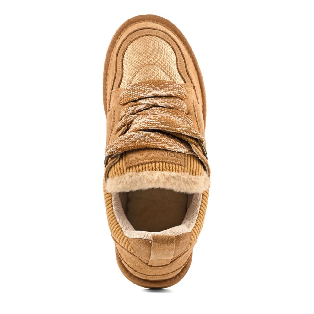 Colors of California Sneakers Miwo in Pelle Scamosciata e Pelliccia Interna