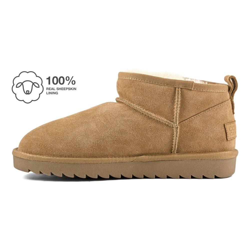 Colors of California Stivale Basso in Suede HC.SHEAR02 Beige Sabbia