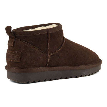 Colors of California Stivale Basso in Suede HC.SHEAR02 Marrone Cioccolato
