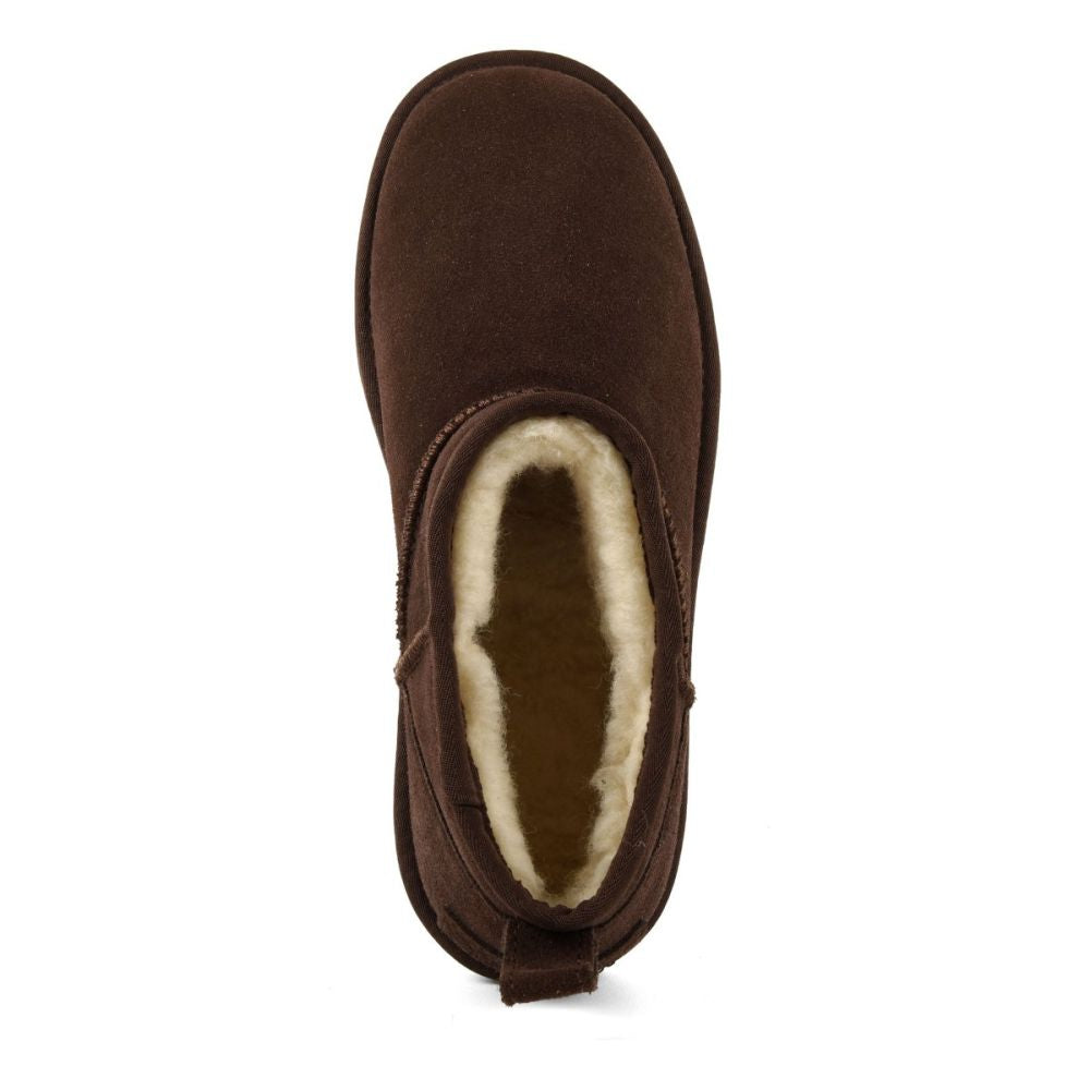 Colors of California Stivale Basso in Suede HC.SHEAR02 Marrone Cioccolato