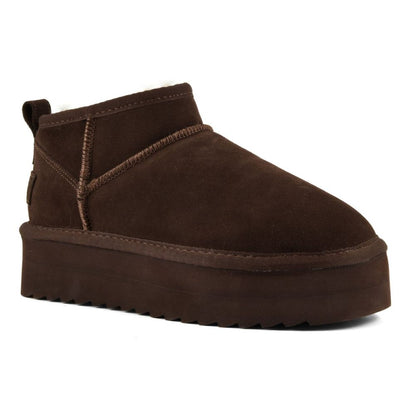 Colors of California Stivale Platform in Suede HC.SHEARPLA2 Cho Marrone Cioccolato
