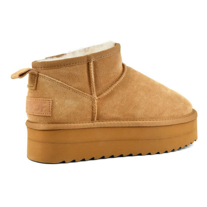 Colors of California Stivale Platform in Suede HC.SHEARPLA2 TAN Cammello