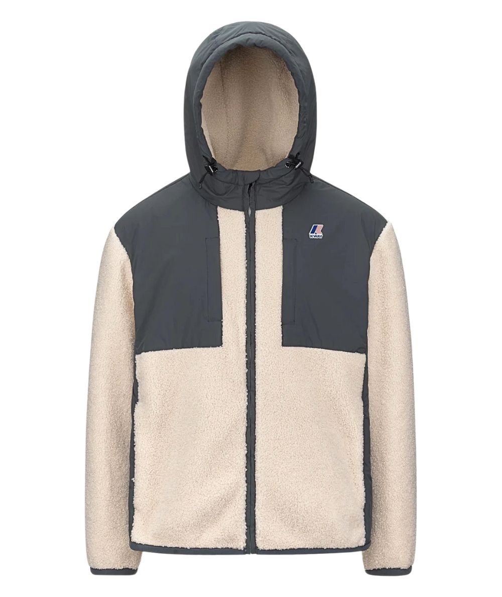 K-Way Giacca Samson 4.0 Orsetto K5122SW Grigio Ecrù