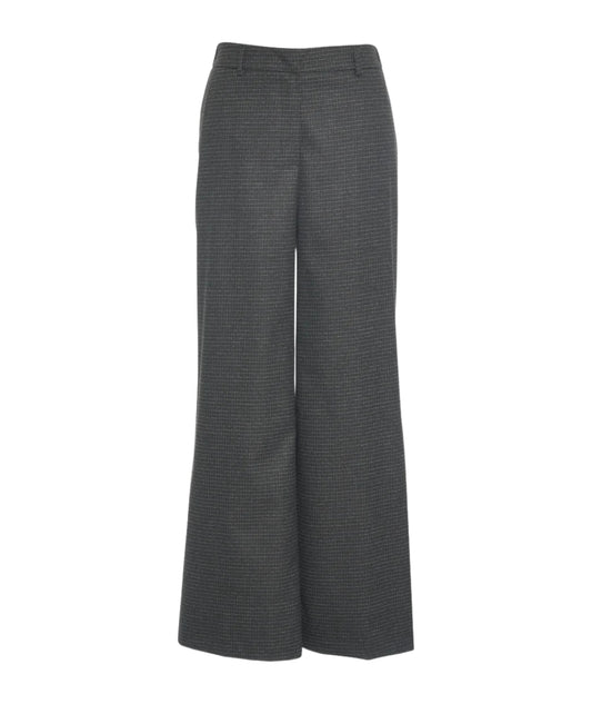 Kaos Jeans Pantalone Palazzo a Quadri RIJCO020 Nero