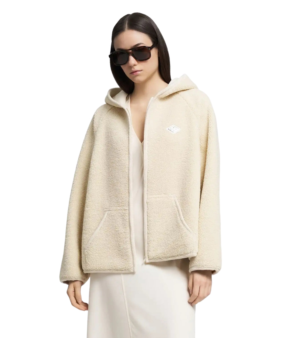 Replay Faux Shearling Jacket W7922.000.85285 White