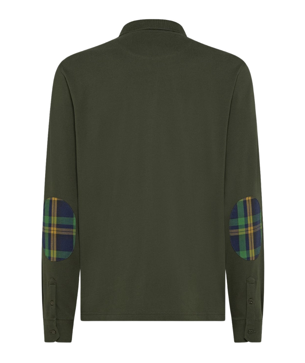 Sun68 Polo Maniche Lunghe A45108 Verde Militare