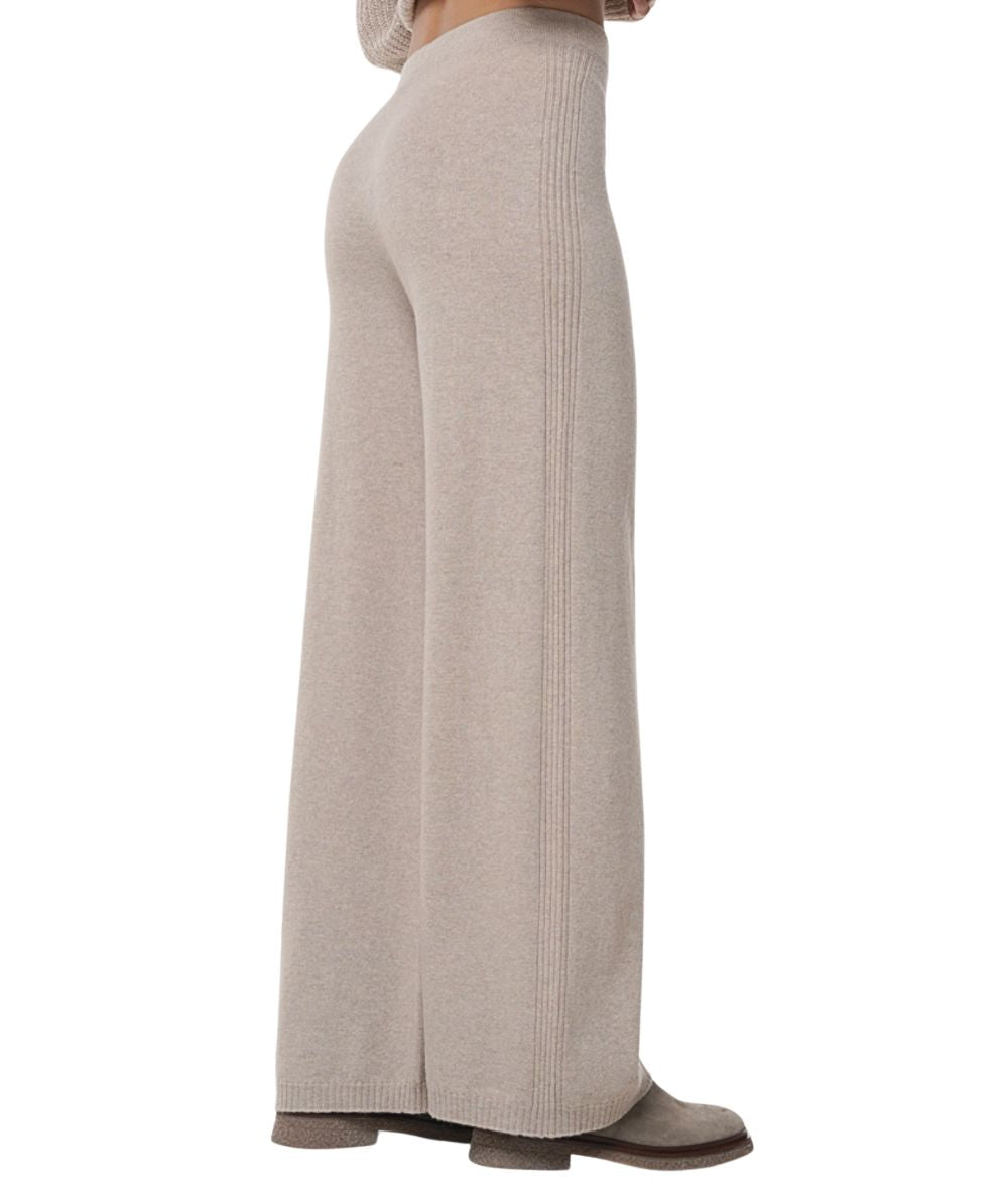 D.Exterior Pantalone in Misto Cashmere 61161 Gesso