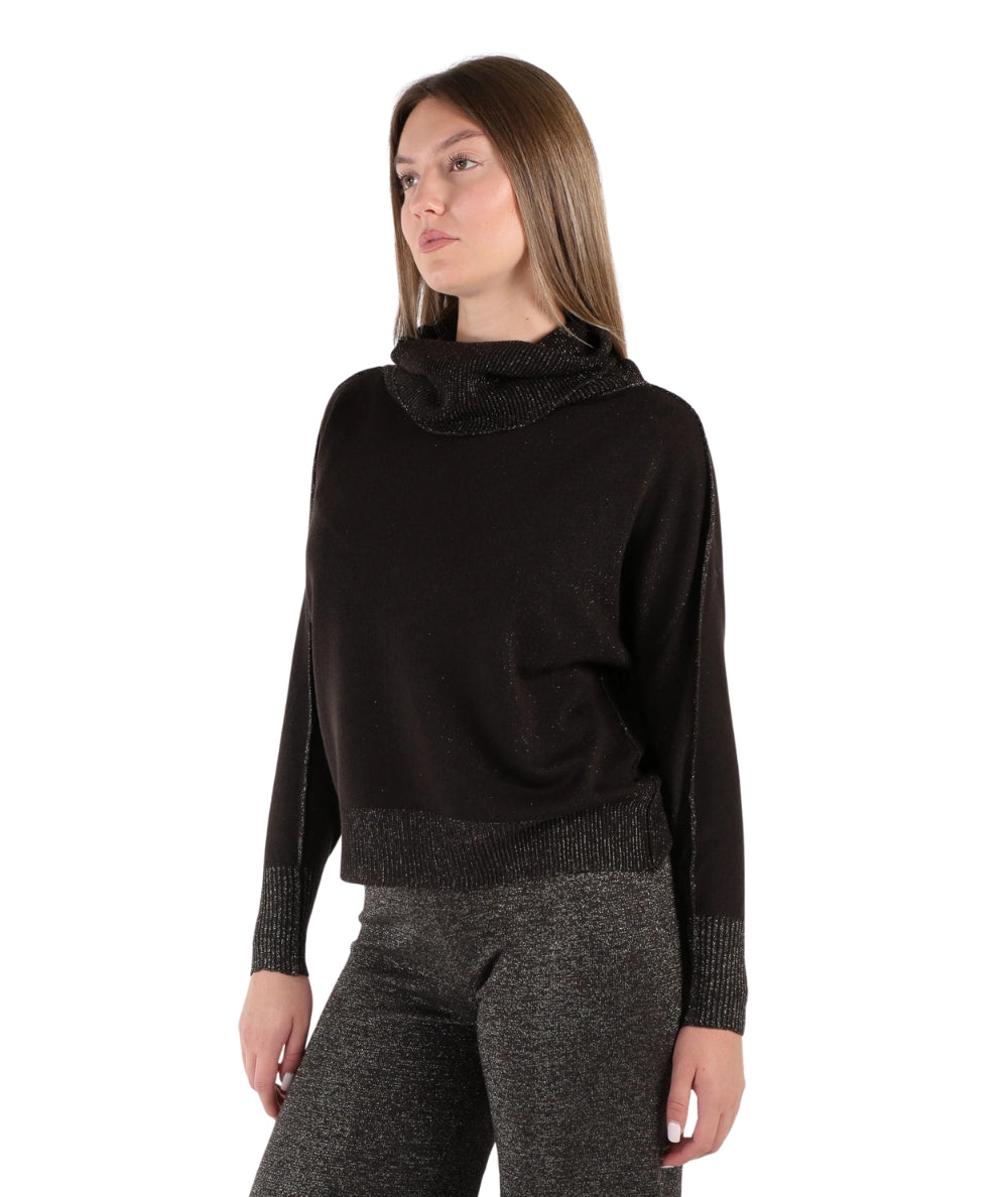 D.Exterior Maglia Reversibile con Collone 61426 Marrone