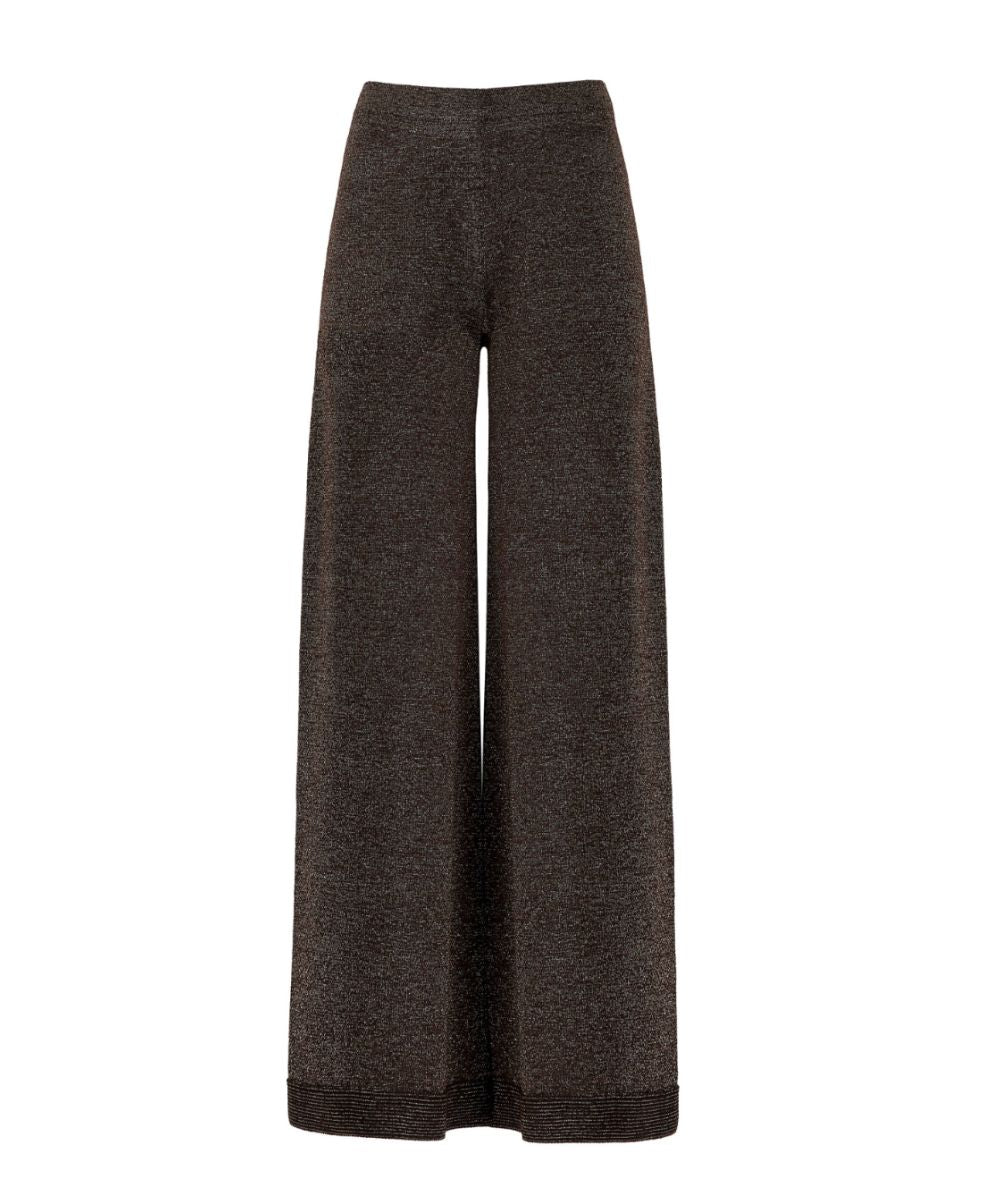 D.Exterior Pantalone Vanisé Lurex 61428 Marrone