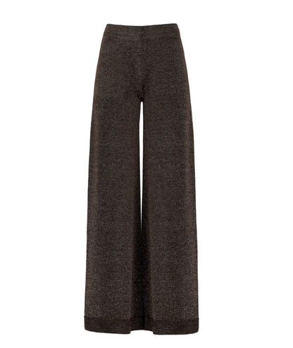 D.Exterior Pantalone Vanisé Lurex 61428 Marrone