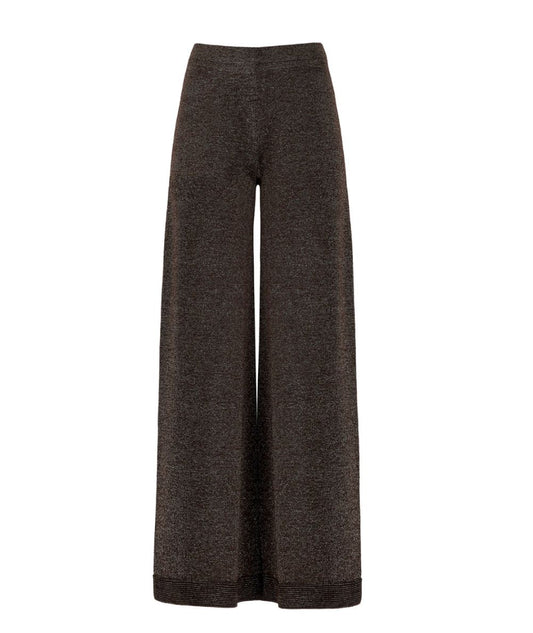 D.Exterior Pantalone Vanisé Lurex 61428 Marrone
