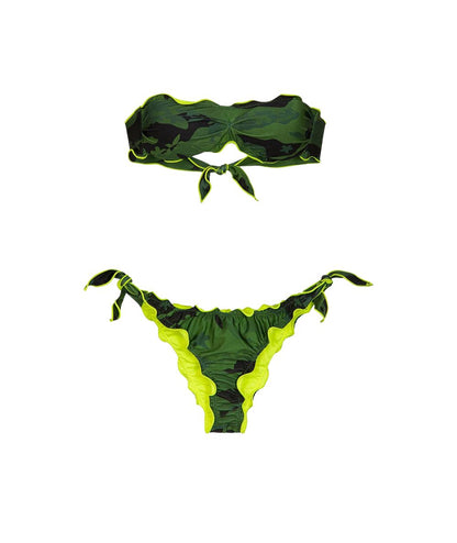 F**K Bikini Fascia e Slip FK25-0521X22 Camouflage Fluo