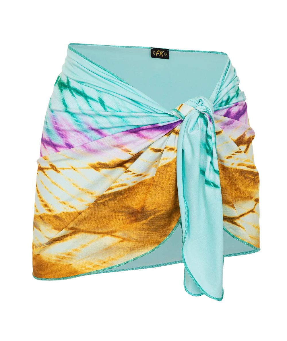 F**K Short Pareo in Multicolor FK25-2514X10 Pattern
