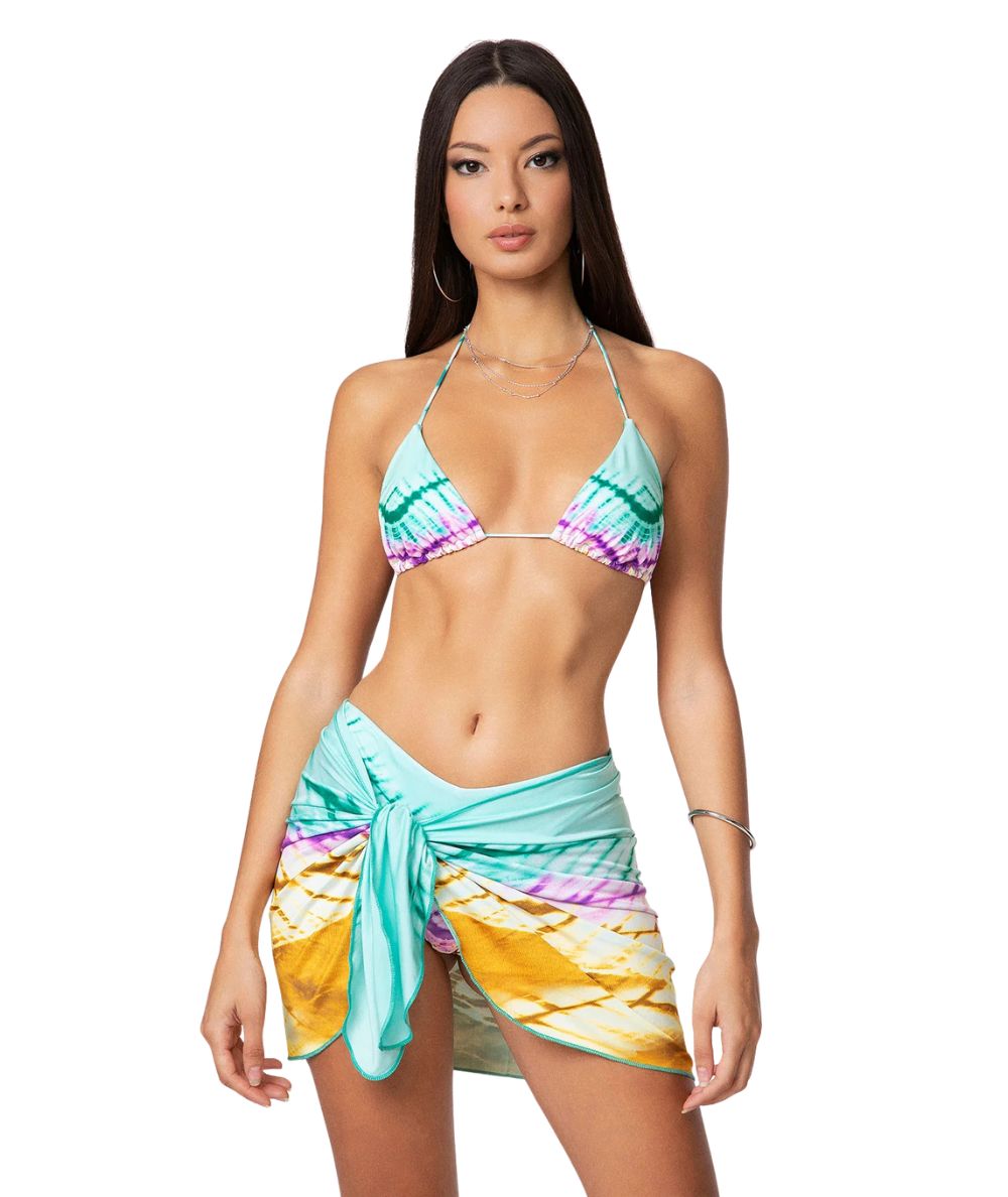 F**K Short Pareo in Multicolor FK25-2514X10 Pattern