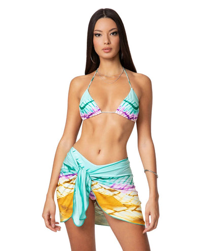 F**K Short Pareo in Multicolor FK25-2514X10 Pattern