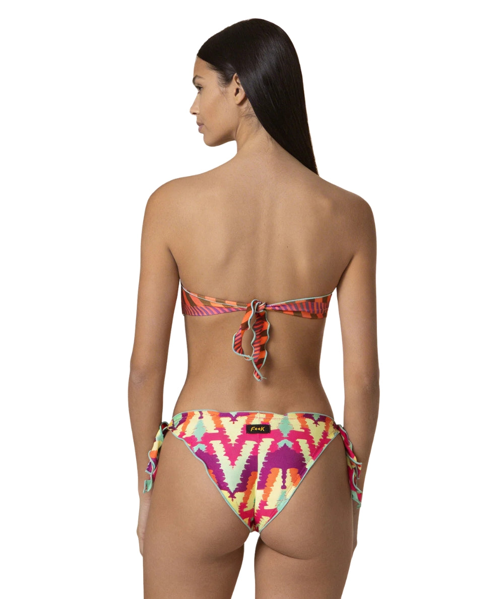 F**K Bikini Fascia e Slip in Fantasia FK26-SW2602X20 Multicolore