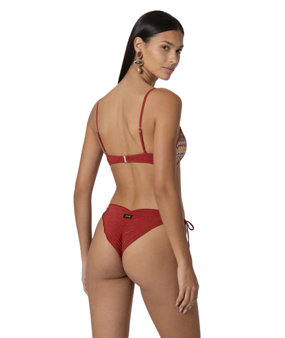 F**K Bikini Top Triangolo e Slip in Fantasia FK26-SW0421RU Multicolore