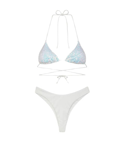 F**K Bikini Triangolo e Slip Fisso FK25-0430WH Bianco