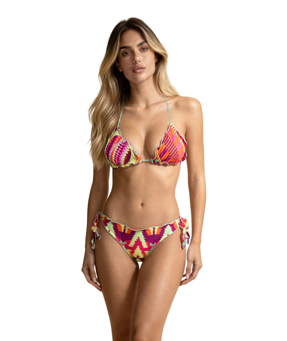 F**K Bikini Triangolo e Slip in Fantasia FK26-SW2502X13 Multicolore